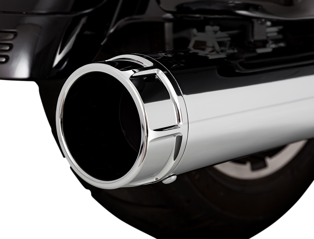 VANCE & HINES 4.5" Torquer Mufflers for FL - Chrome 16674