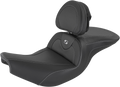 SADDLEMEN Roadsofa Seat - Carbon Fiber - Includes Backrest - Black - Indian I14-07-185BR