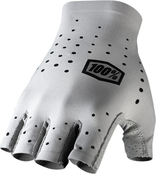 100% Sling Short Finger Gloves - Gray - XL 10021-00008