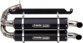 TRINITY RACING Stage 5 Slip-On Dual Muffler - Black  2019-2024 Honda Talon 2 and 4 seat  TR-4169S-BK