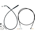 FAT BAGGERS INC. EZ Install Kit - 14" Handlebars - Upper Clutch - Full Length - Black 219914-B