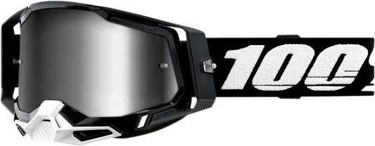 100% Racecraft 2 Goggles - Black - Silver Mirror 50010-00001