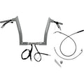 FAT BAGGERS INC. 1-1/2" EZ Install Pointed Top Handlebar - 12" - Chrome 849912