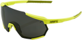 100% Racetrap Sunglasses - Yellow - Black Mirror Lens 61037-004-61