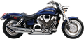 COBRA Angled Slashcut Exhaust - Chrome - VTX1800C/F 1675SC
