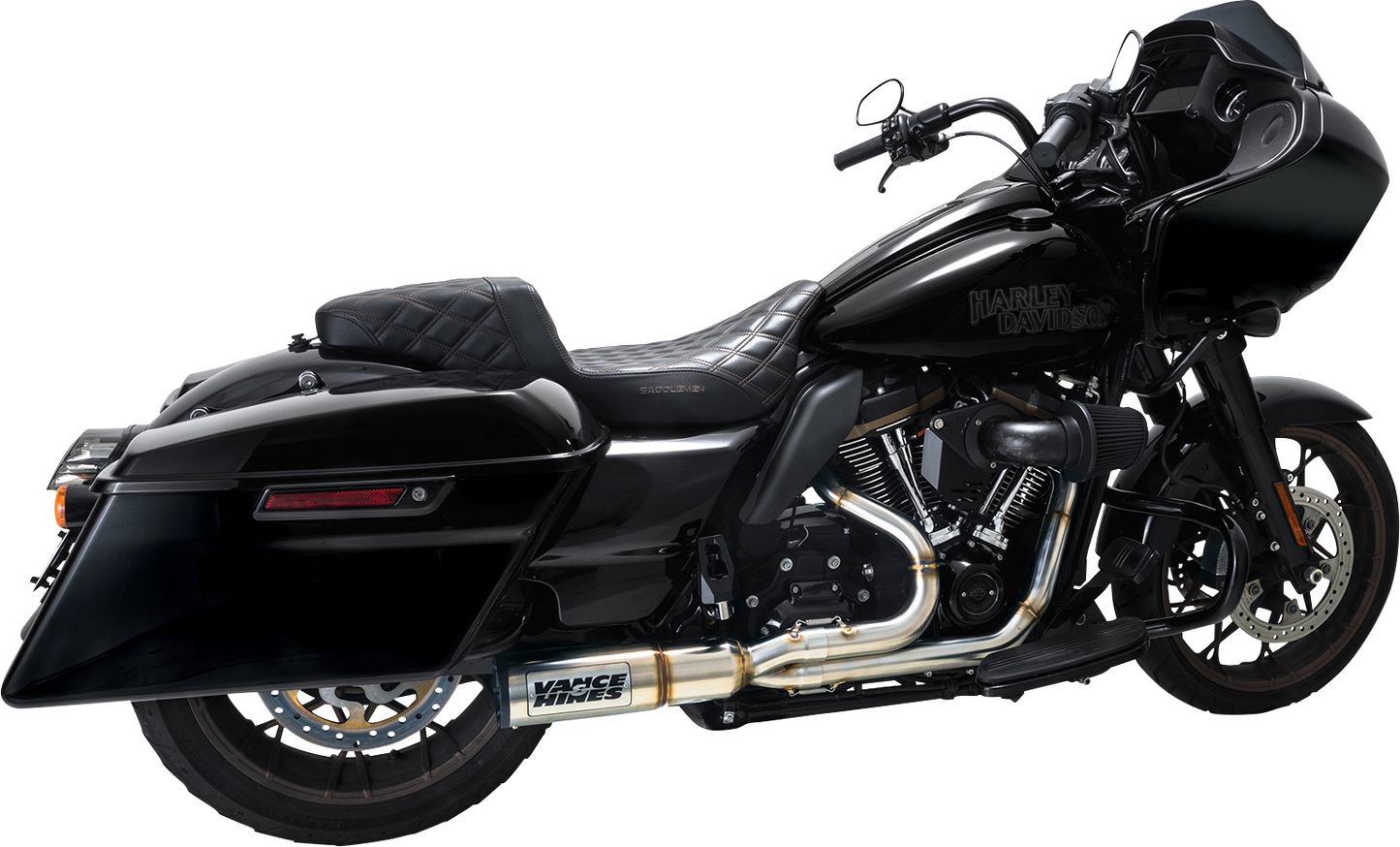 VANCE & HINES Hi-Output RR Exhaust System - Brushed 27321