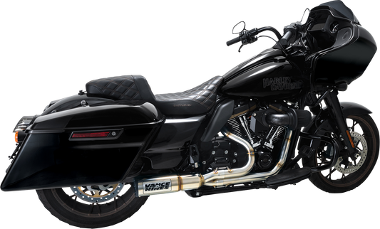 VANCE & HINES Hi-Output RR Exhaust System - Brushed  Glide  FLTRXST 2017-2024  27321