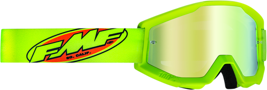 FMF Youth PowerCore Goggles - Core - Yellow - Gold Mirror F-50055-00003 2601-3024