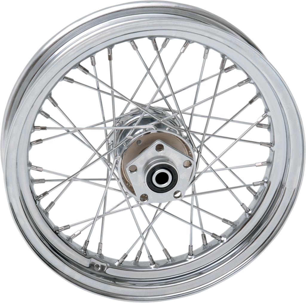 DRAG SPECIALTIES Rear Wheel - Single Disc/No ABS - Chrome - 16"x3.00" 64435