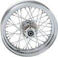 DRAG SPECIALTIES Rear Wheel - Single Disc/No ABS - Chrome - 16"x3.00" 64435
