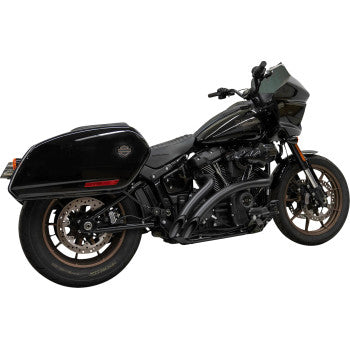 BASSANI XHAUST Radial Sweeper Exhaust - Black Softail Street Bob 2018-2019   1S21FB