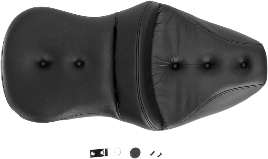 SADDLEMEN Pillow-Top Roadsofa Seat - Black - FLH/FLT '99-'07 897-06-181