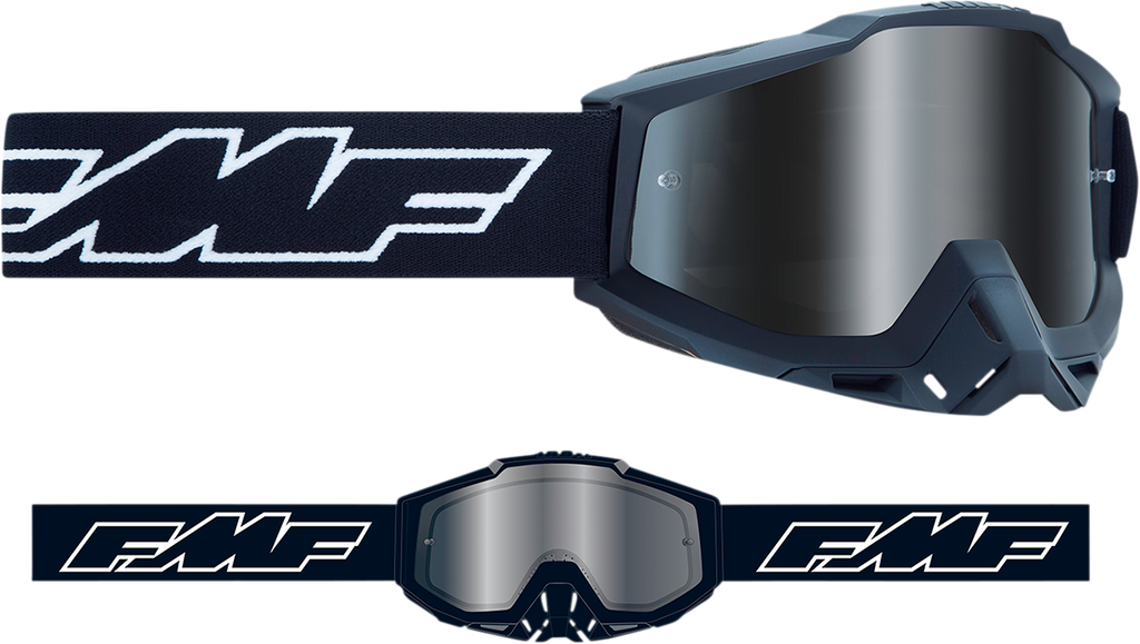 FMF Youth PowerBomb Goggles - Rocket - Black - Silver Mirror F-50048-00001 2601-2999