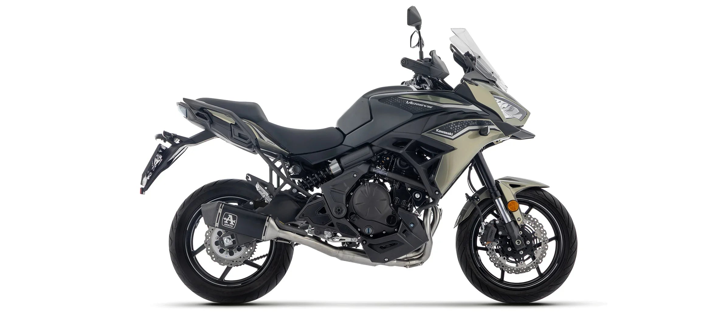 KAWASAKI  Z650 / NINJA 650 / VERSYS 650 E5+ 2025 FULL SYSTEM WITH VELOCE ALUMINIUM DARK SILENCER - 77501VAN