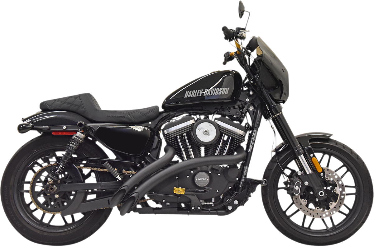 BASSANI XHAUST Radial Sweepers Exhaust System - Black 1X3FB