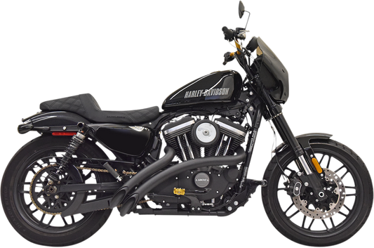 BASSANI XHAUST Radial Sweepers Exhaust System - Black 1X3FB