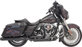 BASSANI XHAUST Down Under Exhaust - Black - Straight Can 1F76RB