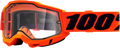100% Accuri 2 Enduro Goggles - Neon Orange - Clear 50015-00004
