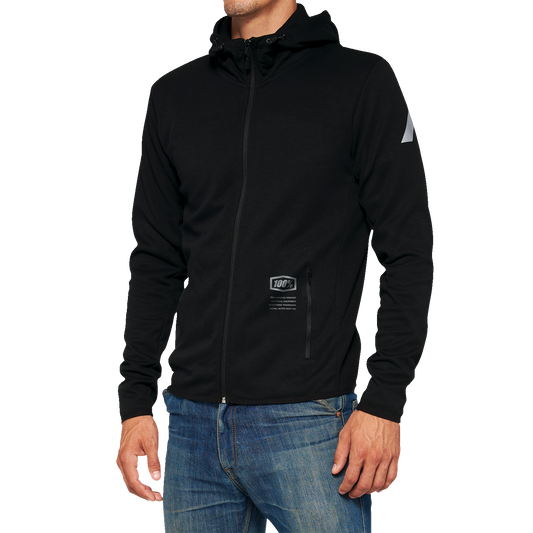 100% Viceroy Tech Zip Hoodie - Black - Medium 20037-00001