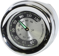 DRAG SPECIALTIES Handlebar Mount Thermometer - Chrome - For 1.25" Bar BLACK/SILVER FACE O91-6822TN
