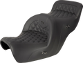 SADDLEMEN Seat - Roadsofa - without Backrest - Full Lattice Stitch - Black - Heated - GL1500 '88-'00 H88-07-182HCT