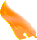 KLOCK WERKS Kolor Flare™ Windshield - 6.5" - Orange Ice - FLH KWW-01-0643