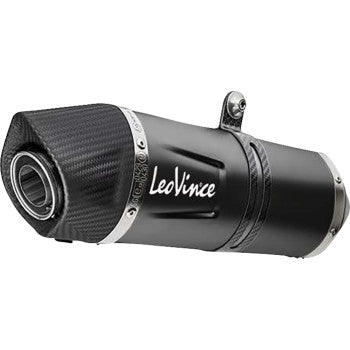 LEOVINCE LV One EVO Slip-On Muffler - Black - Stainless Steel  Benelli  TRK 702X 2024 14446EBU