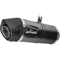 LEOVINCE LV One EVO Slip-On Muffler - Black - Stainless Steel  Benelli  TRK 702X 2024 14446EBU