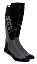 100% Torque Comfort Moto Socks - Black - Small/Medium 20053-00001