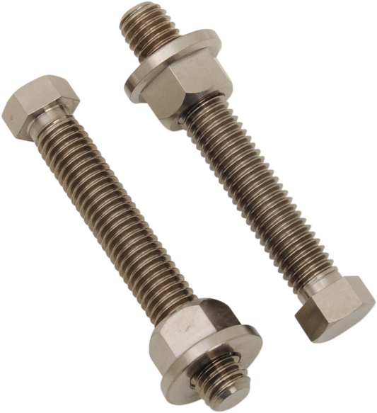 WORKS CONNECTION Bolt Set - Axle Adjuster - Titanium 70-630