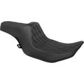 DRAG SPECIALTIES Predator III Seat - Double Diamond - Black - FLT/FLH '23-'24 0801-1918