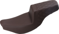 SADDLEMEN Step Up Seat - Front Smooth/Rear Lattice - Brown - Indian I14-07-173BR