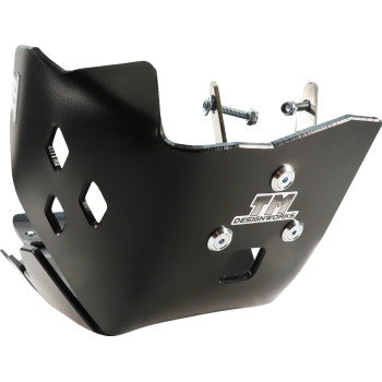 T.M. DESIGNWORKS Skid Plate - Black - Gas Gas | Husqvarna | KTM KHLG-362-BK