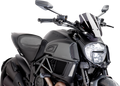PUIG HI-TECH PARTS New Generation Windscreen - Dark Smoke - Diavel 7592F