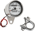 DRAG SPECIALTIES 2.4" MPH Mini LED Mechanical Speedometer/Indicators - Chrome Housing - White Face - 2240:60 21-6829DS1-BX15