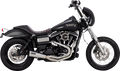 VANCE & HINES 2-into-1 Upsweep Exhaust System - Brushed - Stainless Steel 27325