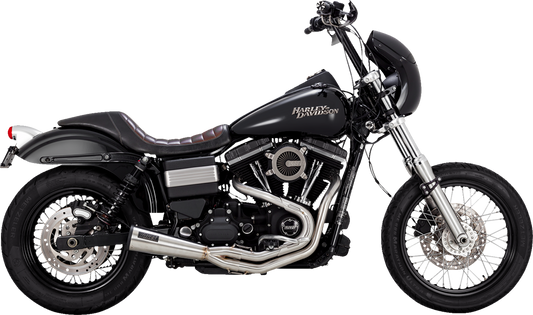 VANCE & HINES 2-into-1 Upsweep Exhaust System - Brushed - Stainless Steel 27325