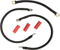 DRAG SPECIALTIES Black Battery Cable Set - '65-'84 FL E25-0091B-T6