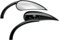 ARLEN NESS Teardrop Rad 2 Mirror - Black - Left 13-400