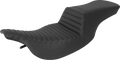 SADDLEMEN Step-Up Seat - Front Tuck-n-Roll - Black - FLH 897-07-191