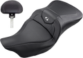 SADDLEMEN Road Sofa Seat - Carbon Fiber - with Backrest - '08-'23 FL 808-07B-185BR