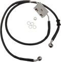 DRAG SPECIALTIES Brake Line - Front - +8" - Black - XL 614750-8BLK