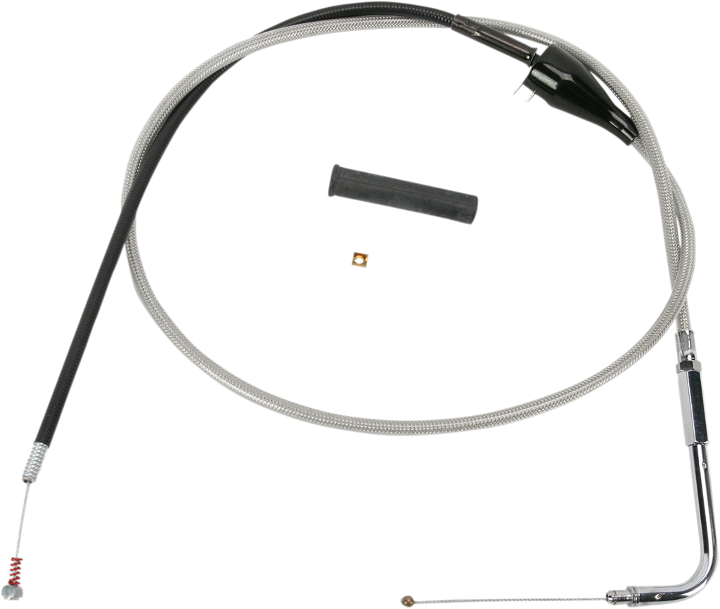 DRAG SPECIALTIES Idle Cable - Cruise - 48" - Braided 5343204B