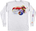 FMF Fire Starter Long-Sleeve T-Shirt - Heather Gray - Medium FA21119901HGMD 3030-21333