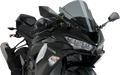PUIG HI-TECH PARTS Race Windscreen - Dark Smoke - ZX-6R 3177F