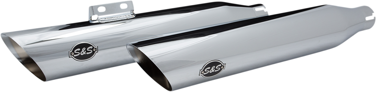 S&S CYCLE Slash Cut Mufflers - 50 State - Chrome 550-0753B