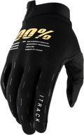 100% Youth iTrack Gloves - Black - Large 10009-00002