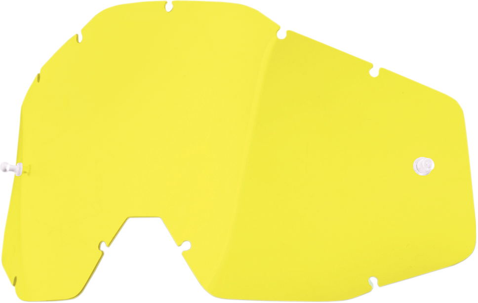 100% Accuri/Strata/Racecraft Lens - Yellow 51001-004-02