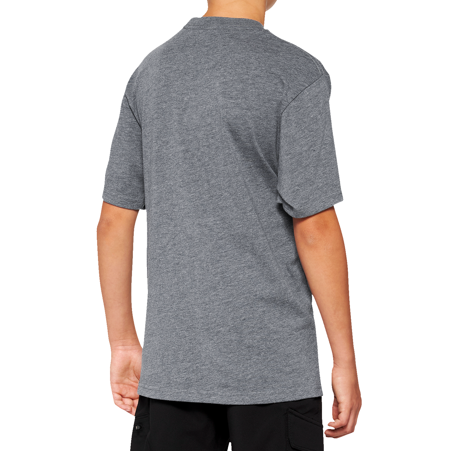 100% Youth Icon T-Shirt - Heather Gray - Medium 20001-00009