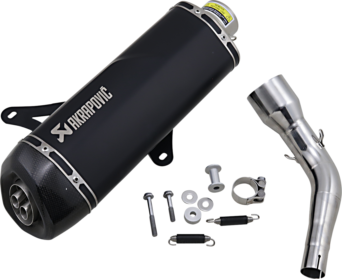 AKRAPOVIC Muffler - Black - Stainless Steel - GTS/GTV S-VE3SO9-HRSSBL 1811-3941